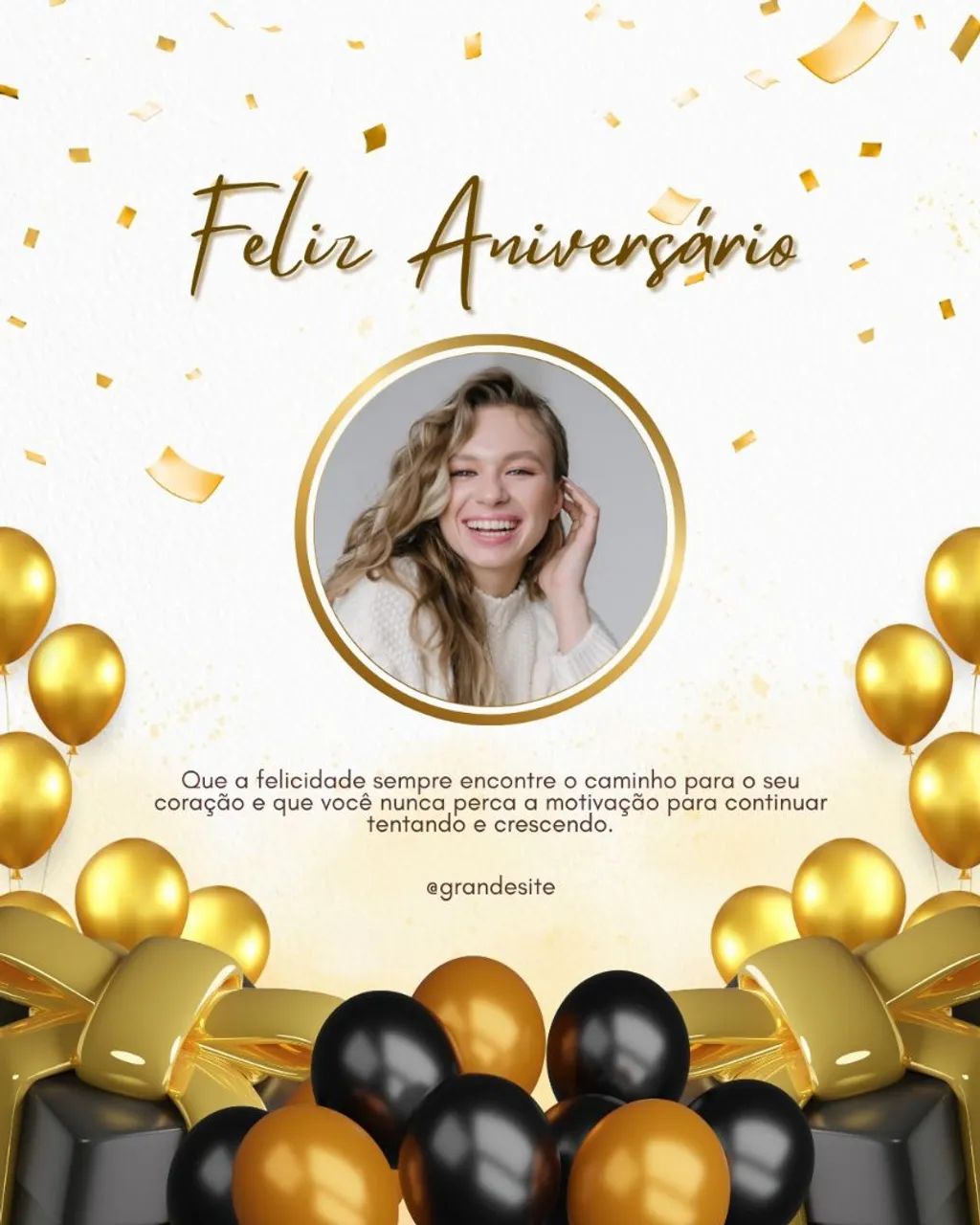 Mensagem de Aniversário virtual 