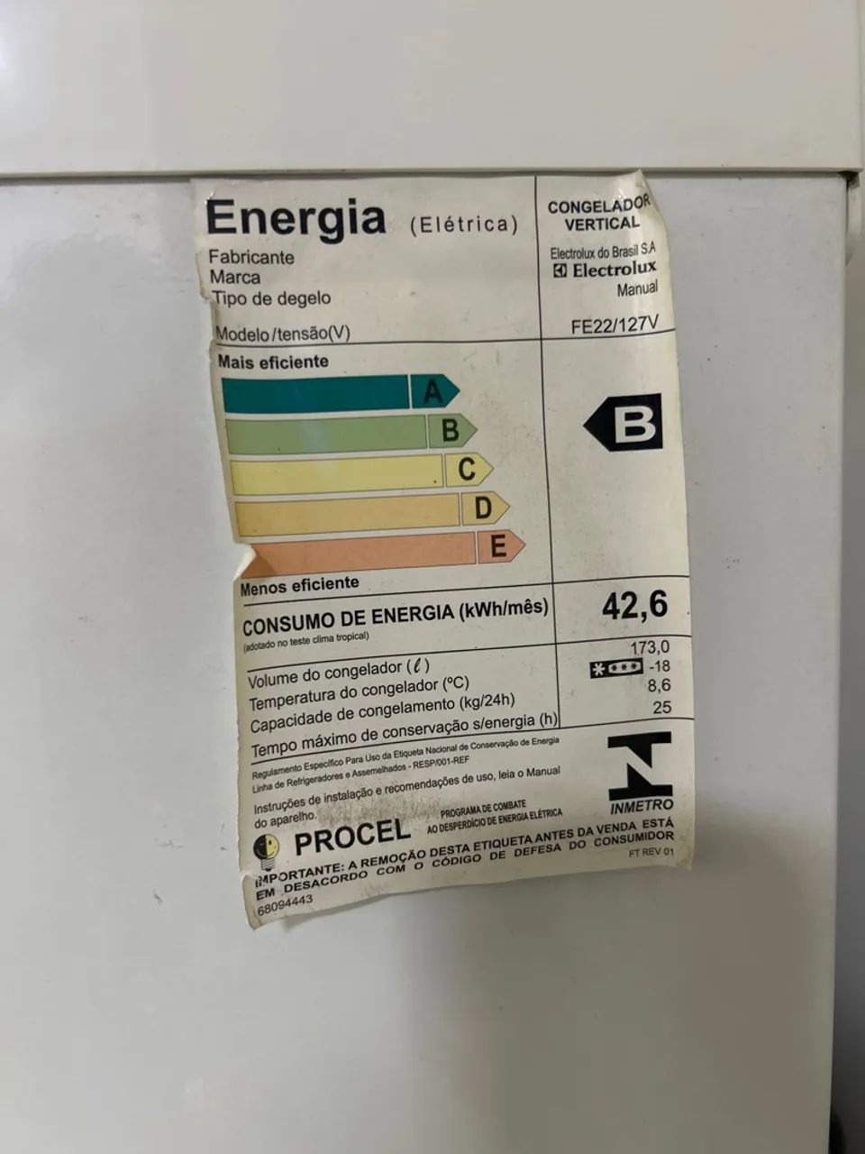 Freezer Electrolux FE22 - Foto 3