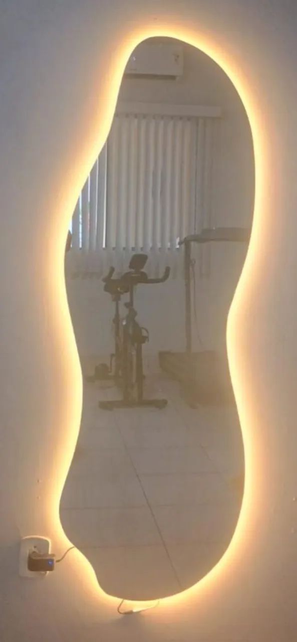 Espelho orgânico com led 