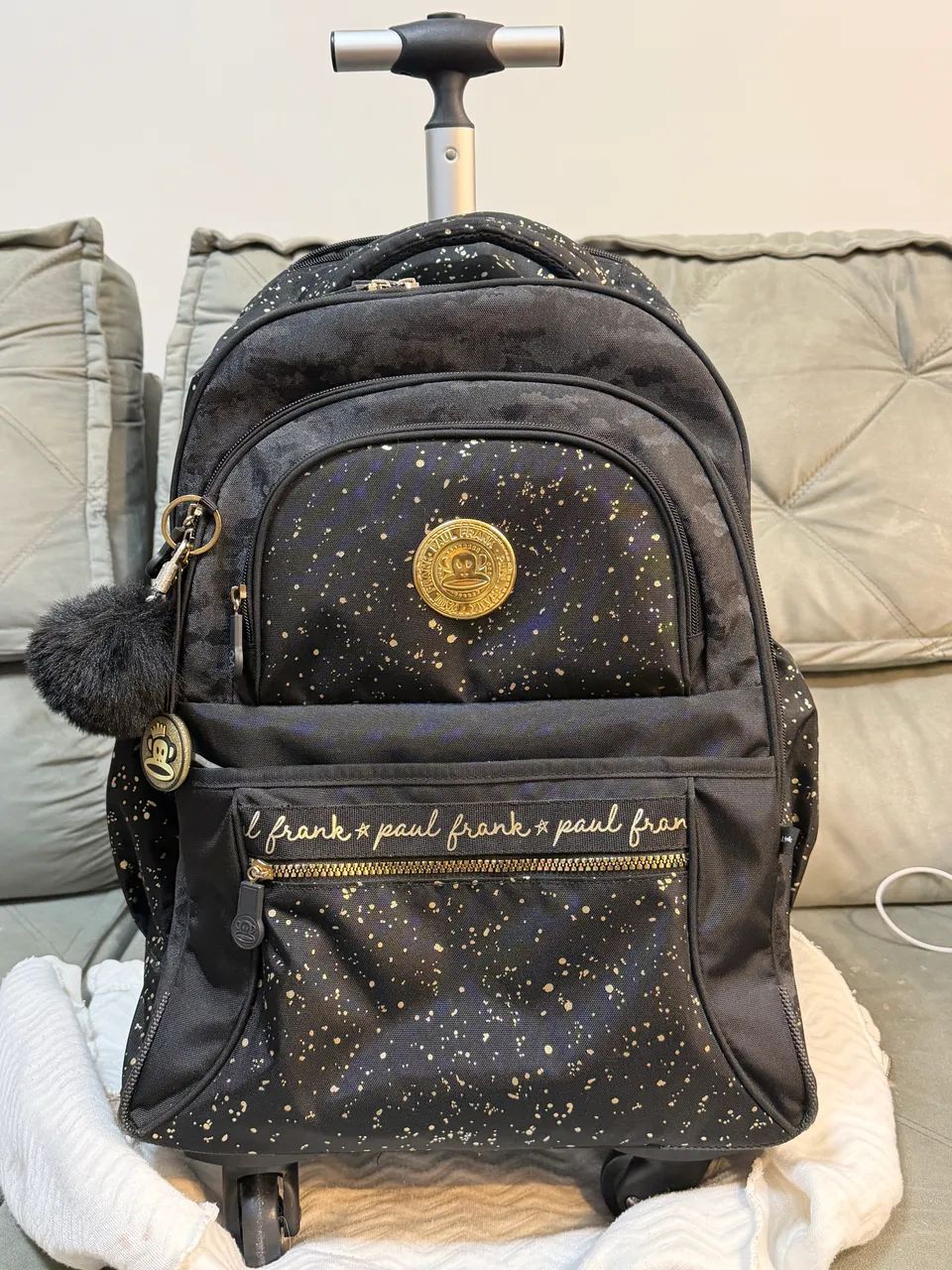 Mochila Paul Frank com 4 Rodas 
