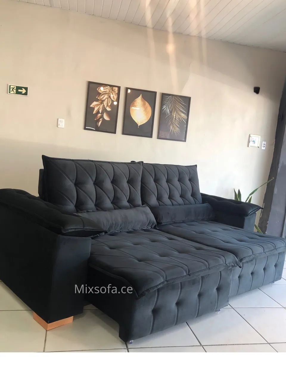 Sofá Apollo retrátil reclinável 