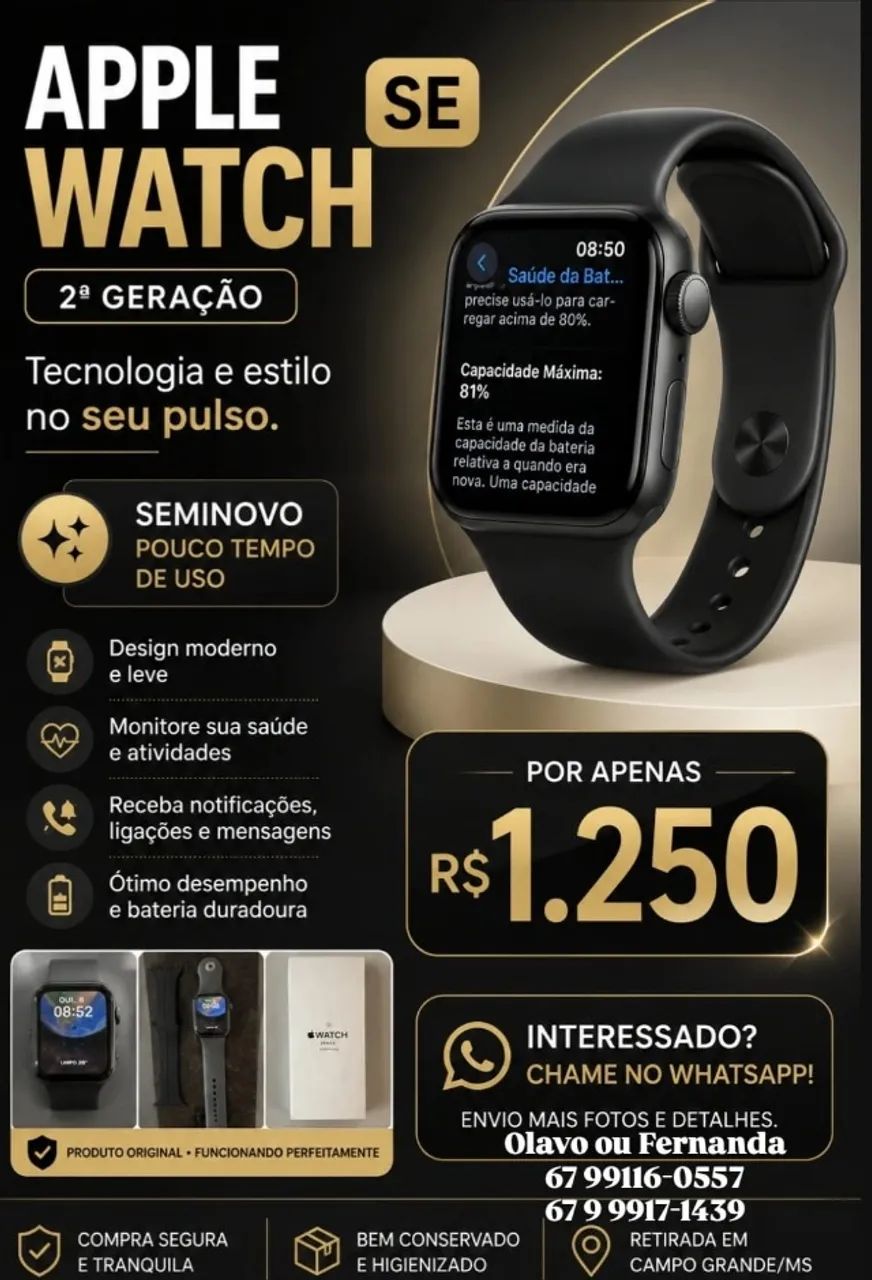 Apple Watch SE de 2ª geração - Foto 2