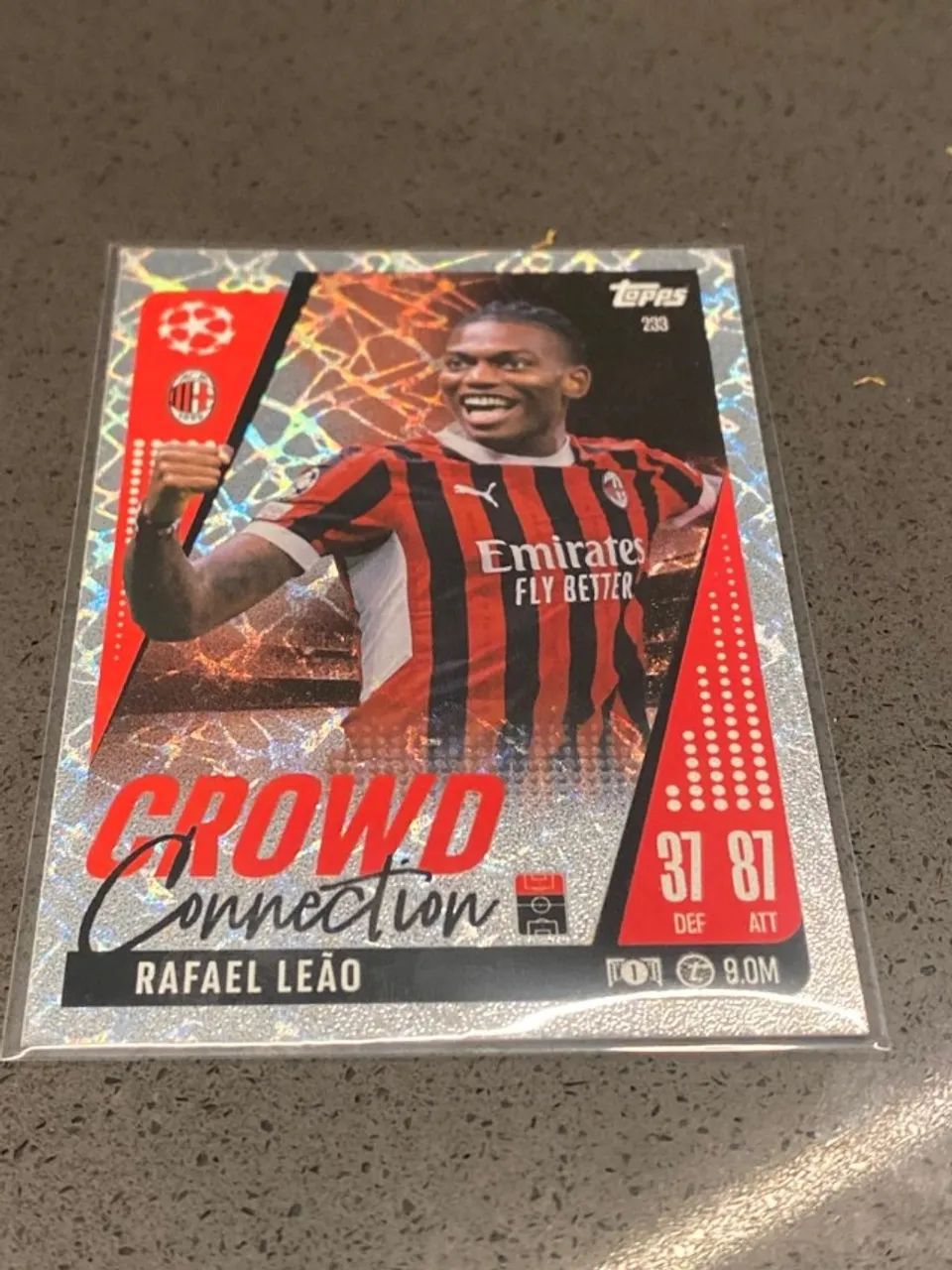 carta topps rafael leão ac milan - Hobbies e coleções - Jardim