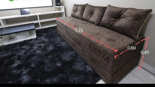 SOFA CAMA NOVO E EMBALADO VARIAS CORES - Foto 2