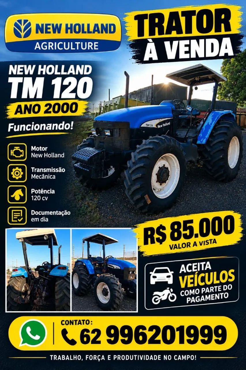 Trator Tm 120 ano 2000