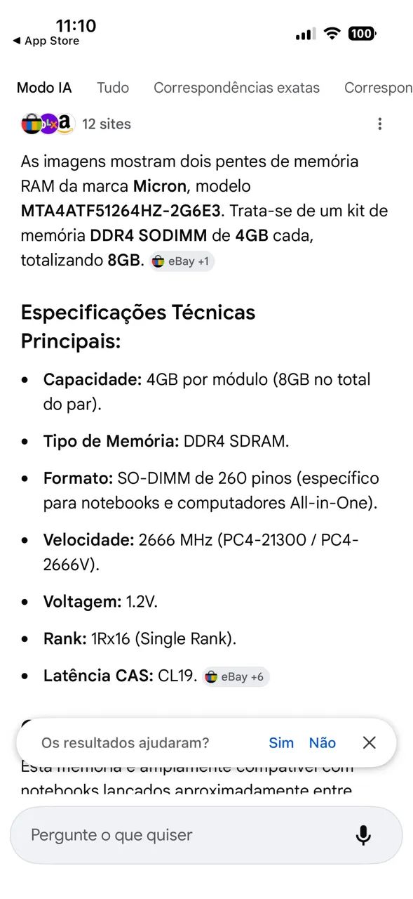 Memória RAM DDR4 compatível para MacBook - Foto 3