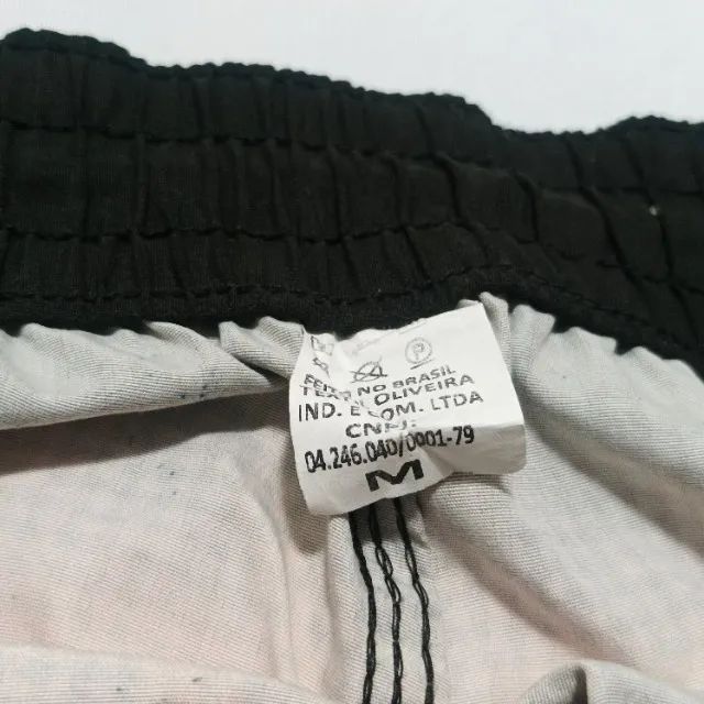 Shorts Praia Preto e Laranja - Foto 5