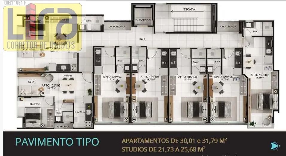 Flat em Intermares a 350 metros da praia - Foto 4