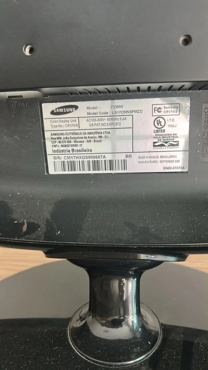 Vendo monitor Samsung 17 polegadas  - Foto 2