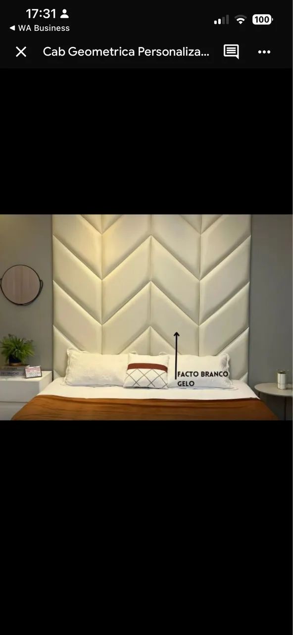 Cabeceiras estofadas (fabricação própria). Transforme seu quarto ? - Foto 4