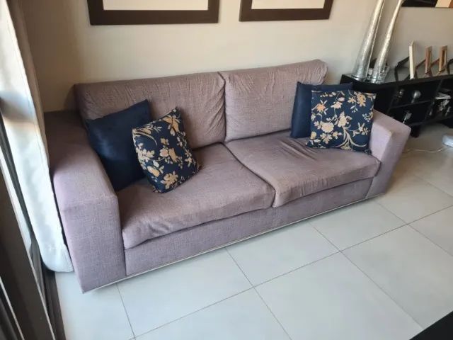Sofá 3 lugares comprado na Líder Interiores