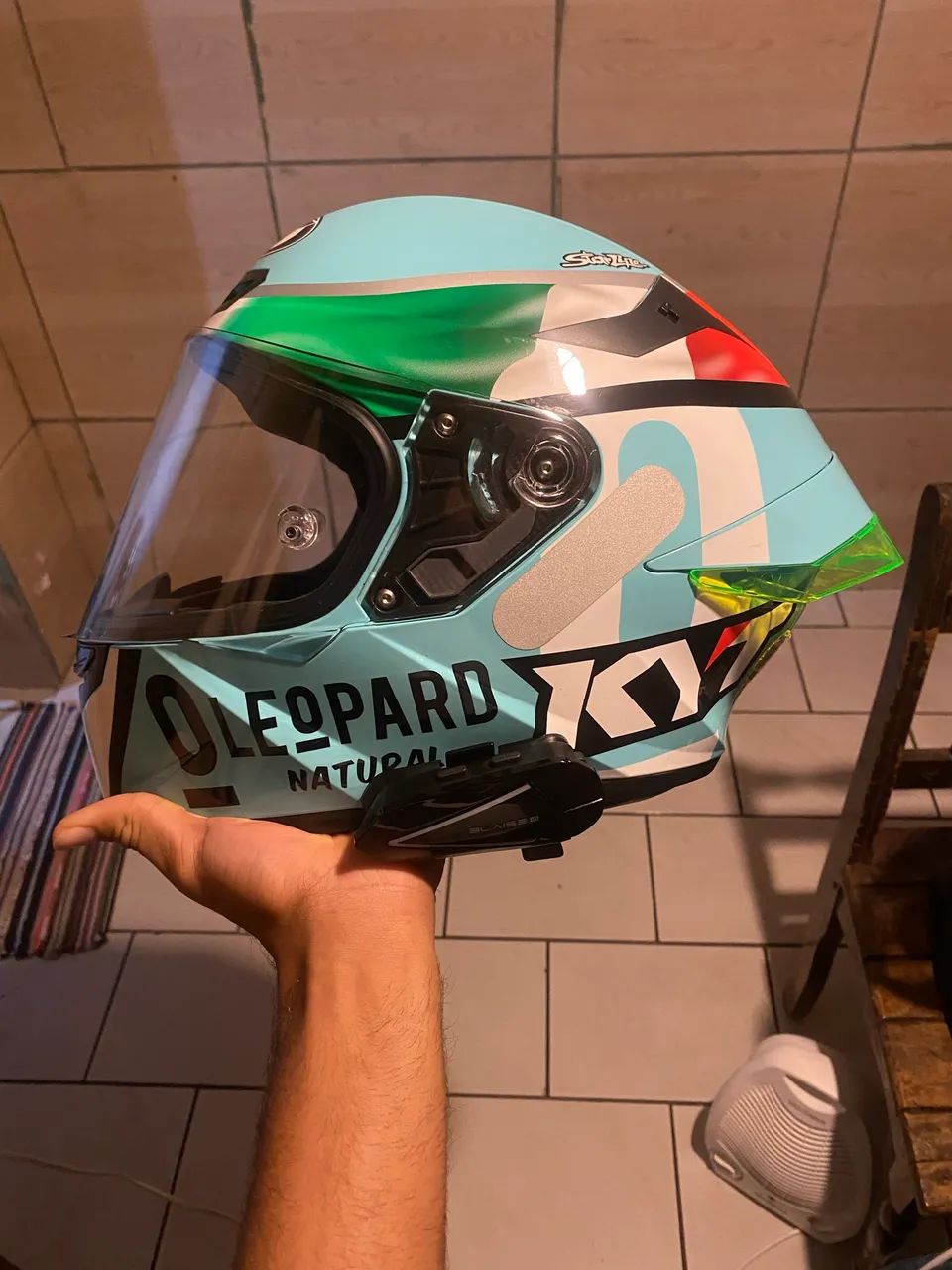 Capacete KYT TT COURSE   TM (58)! Com intercomunicador V1