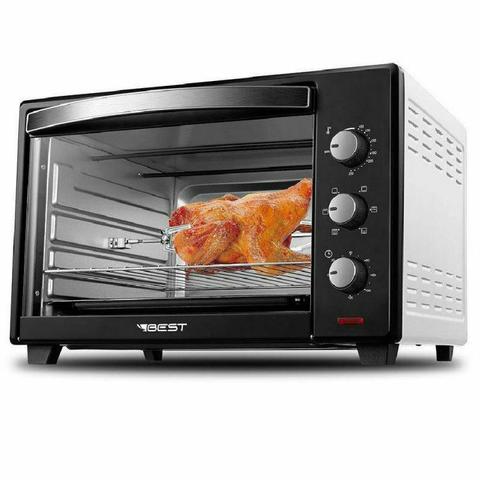 Forno Elétrico Plus 48 Litros Preto / Branco*Novo Na caixa