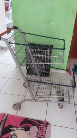 Vendo carrinho cesto duplo 160L - Foto 3