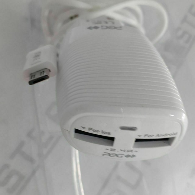 Kit carregador rápido. Com 2 entradas usb,  Cabo com entrada, V8.  Novo. - Foto 3
