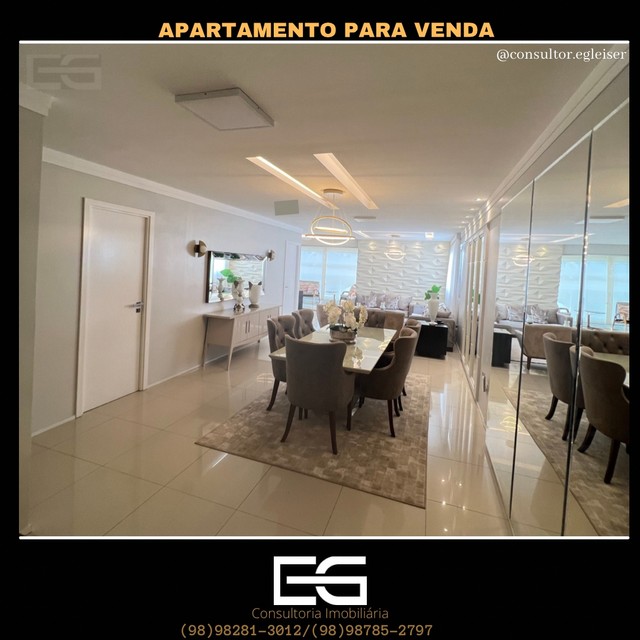 Lindo apartamento para venda, vista panorâmica do mar ,217m², 4 quartos na Península - São - Foto 4