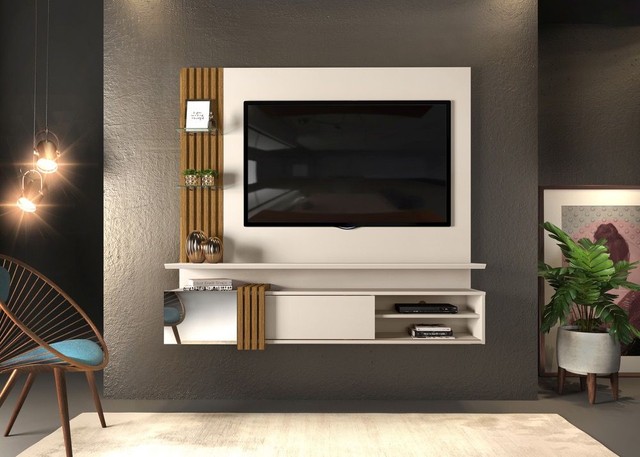 Sala painel suspenso rack home - Foto 2
