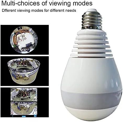 Câmera Espiã Lâmpada Bocal 360° - Foto 3