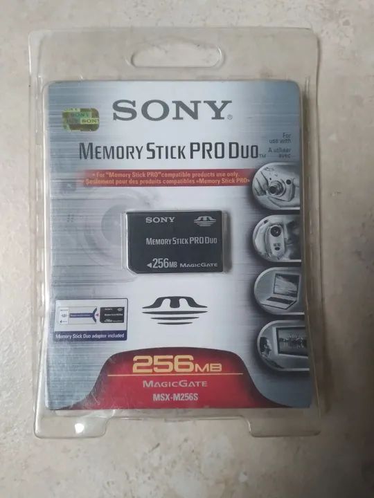 Cartão de Memória Sony Memory Stick Pro Duo 256MB