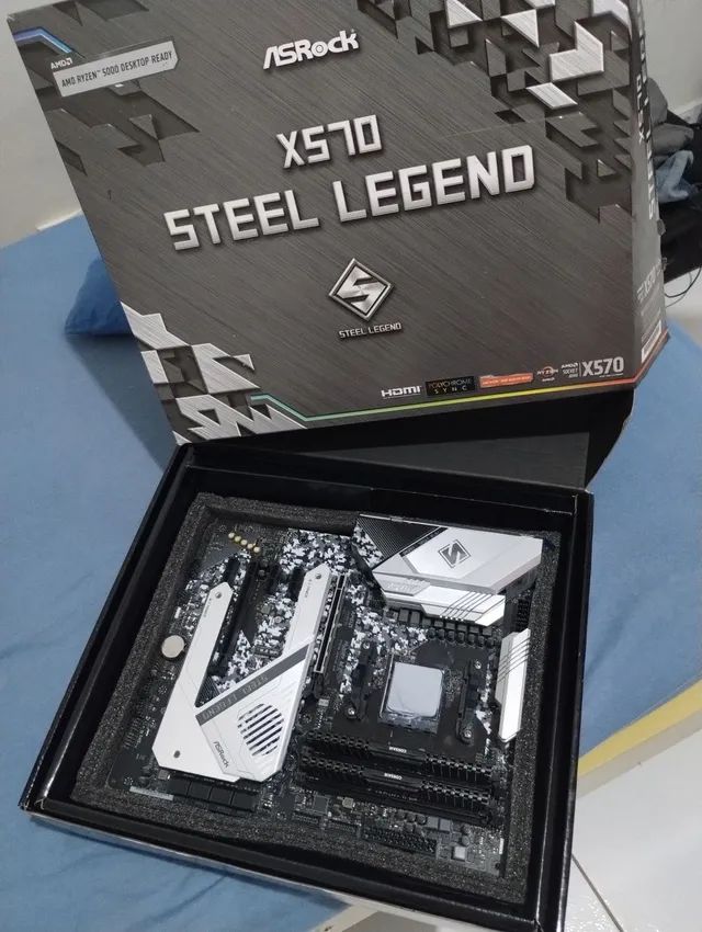 Kit upgrade Ryzen 7 5700g / steel legend x570 / 16gb Peças de