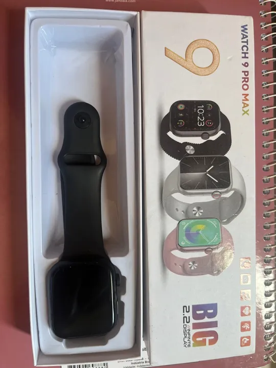 Smartwatch Watch 9 Pro Max com tela grande e design moderno