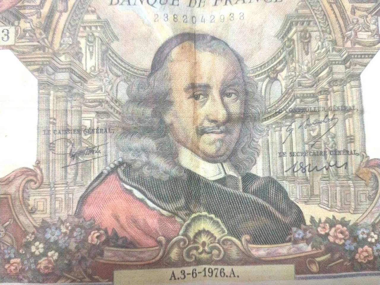Cédula francesa antiga 100 francos - Foto 4