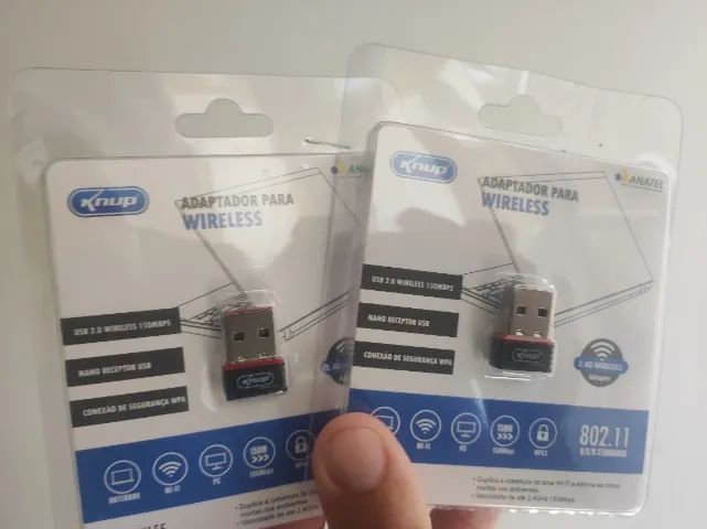 Adaptador Wifi USB para computador - Novo 