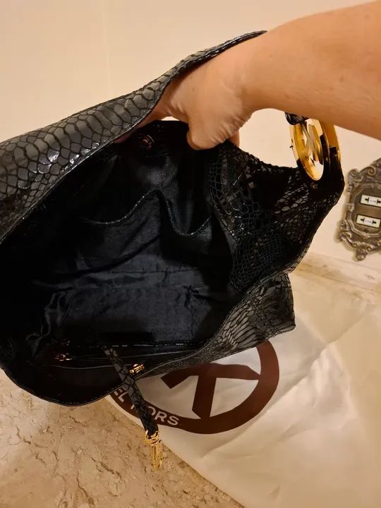 Bolsa MK couro legítimo EUA - Foto 4