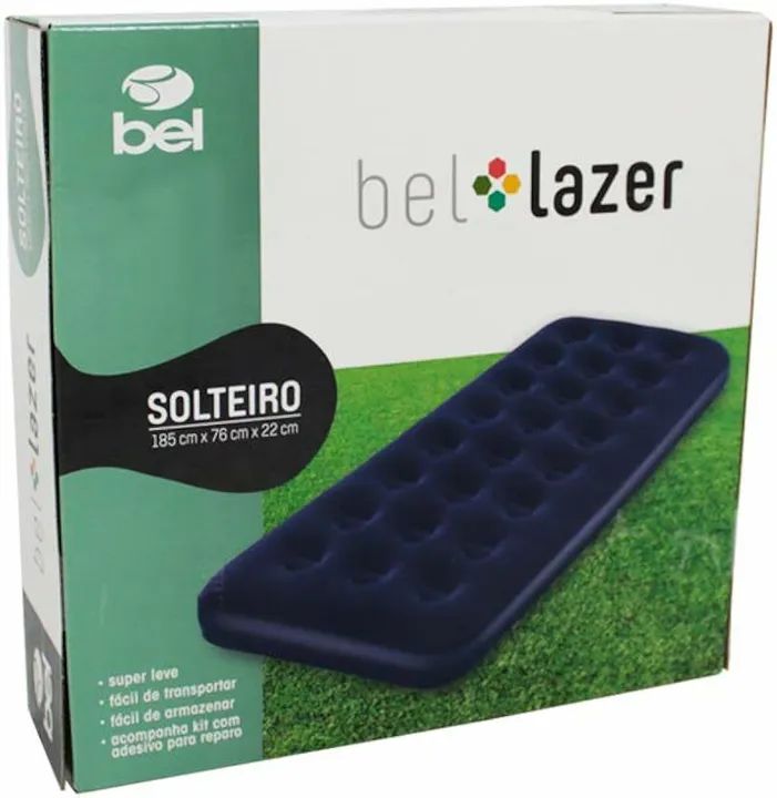 Colchão solteiro inflável novo Belfix deluxe liquidação  - Foto 2