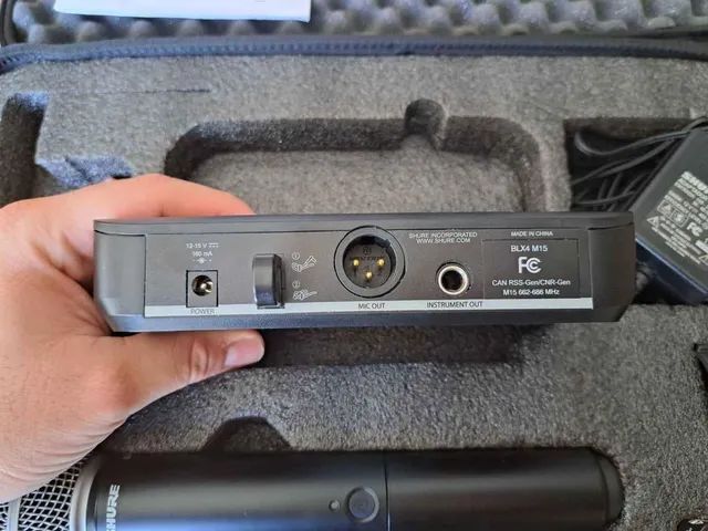 Sistema De Microfone Sem Fio De Mão BLX-24BR/SM-58 M15 - Shure - Foto 4