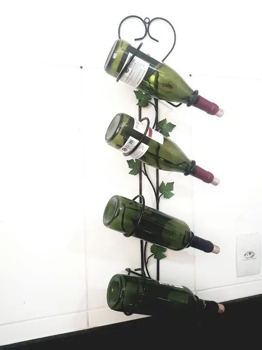 Suporte para garrafas de vinho Ferro  - Foto 6
