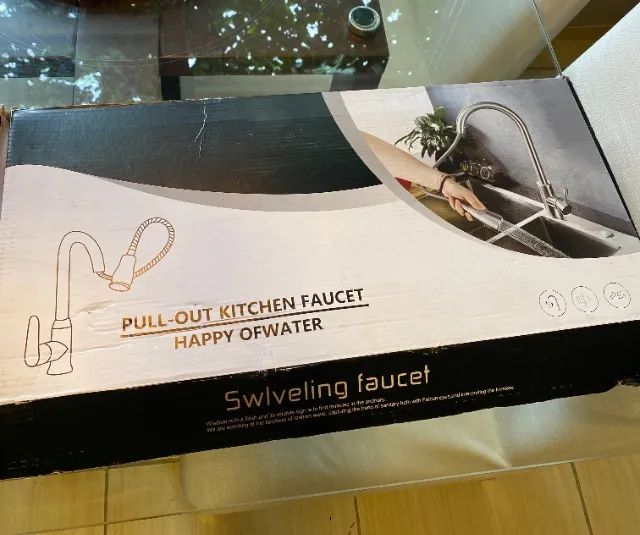 Torneira De Cozinha Bancada Gourmet Quente E Frio Extensível Preto 