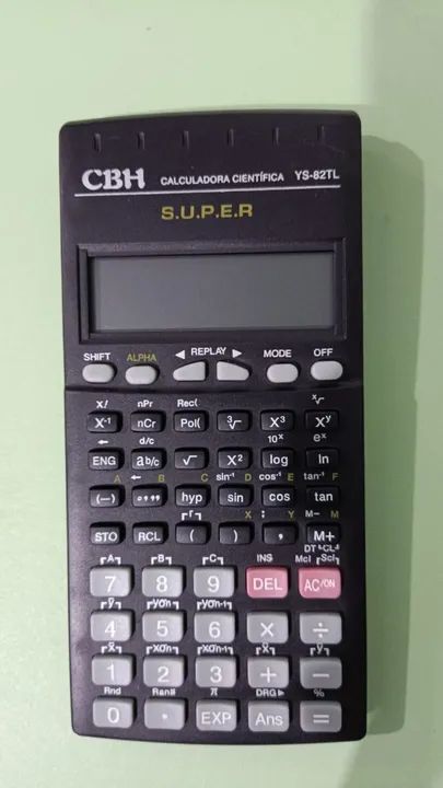 Calculadora Científica Com Capa 12 Dígitos Faculdade Escola 8x16 Cm YS-82TL (z418) - Foto 4