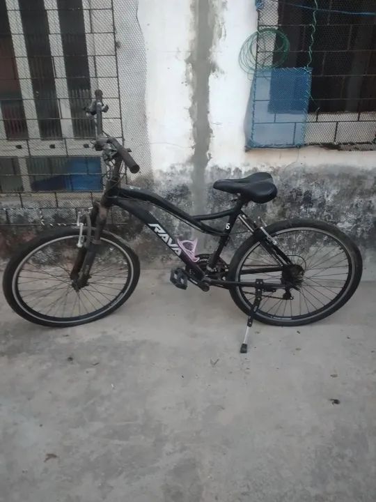BICICLETA RAVA DE ALUMÍNIO PRETA ARO 29