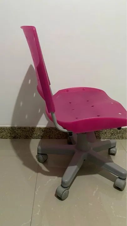 Cadeira Giratória Rosa para Escritório - Foto 2