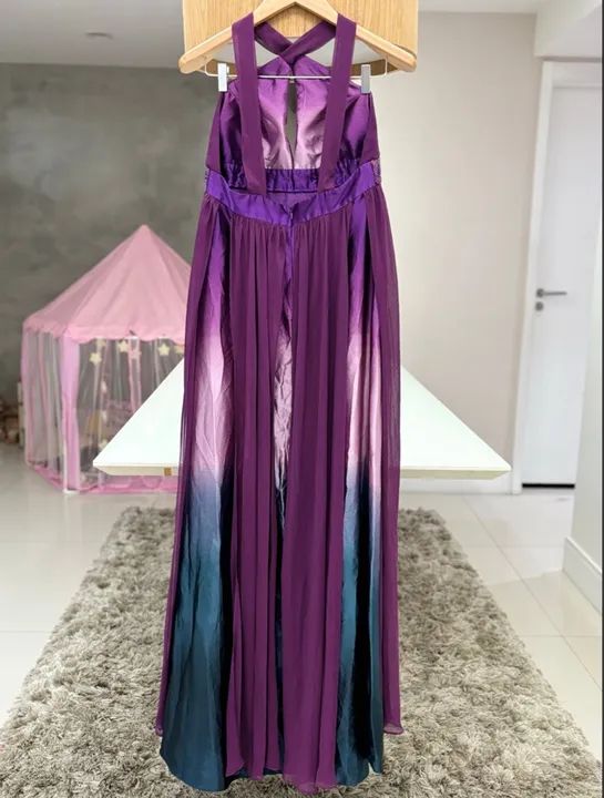 vestido longo madrinha magenta  - Foto 4