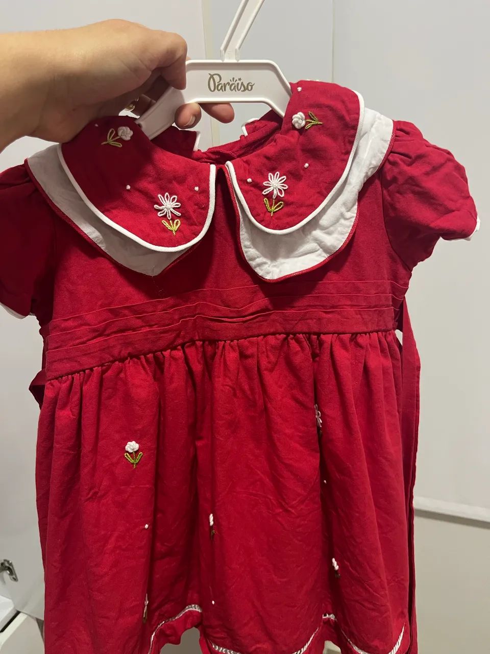 Vestido vermelho infantil 