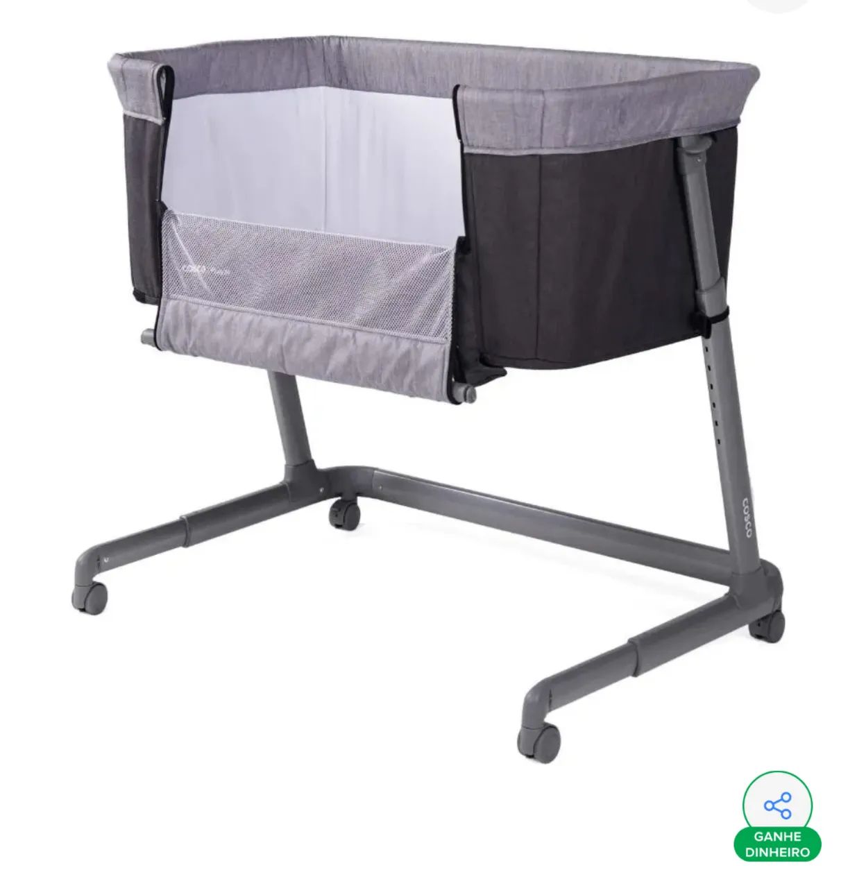 Berço Co-bed Pluggy Cinza Escuro Cosco Kids - Foto 4