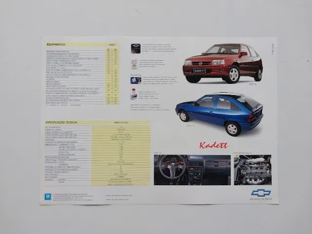Catálogo, folder Kadett GL, GLS 2.0 MPFI 1997 - Foto 2