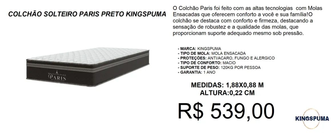 Colchão dos sonhos perfeitos - Oferta imperdível