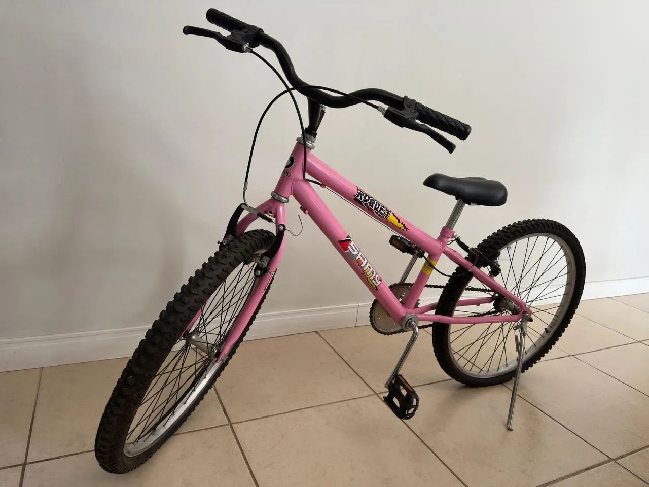 Bicicleta Infantil Rosa Aro 20 - Foto 2