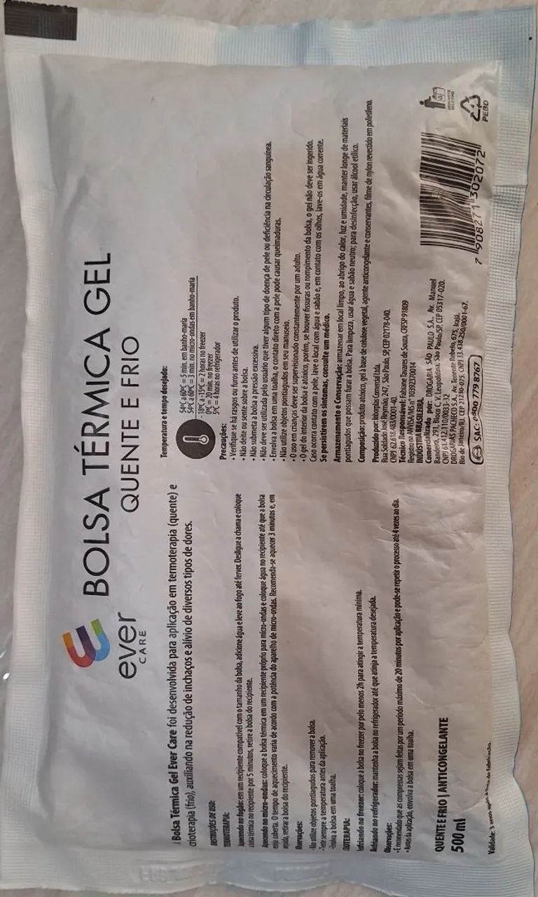 Bolsa térmica de gel Ever Care 500 ml - quente e frio - Foto 2