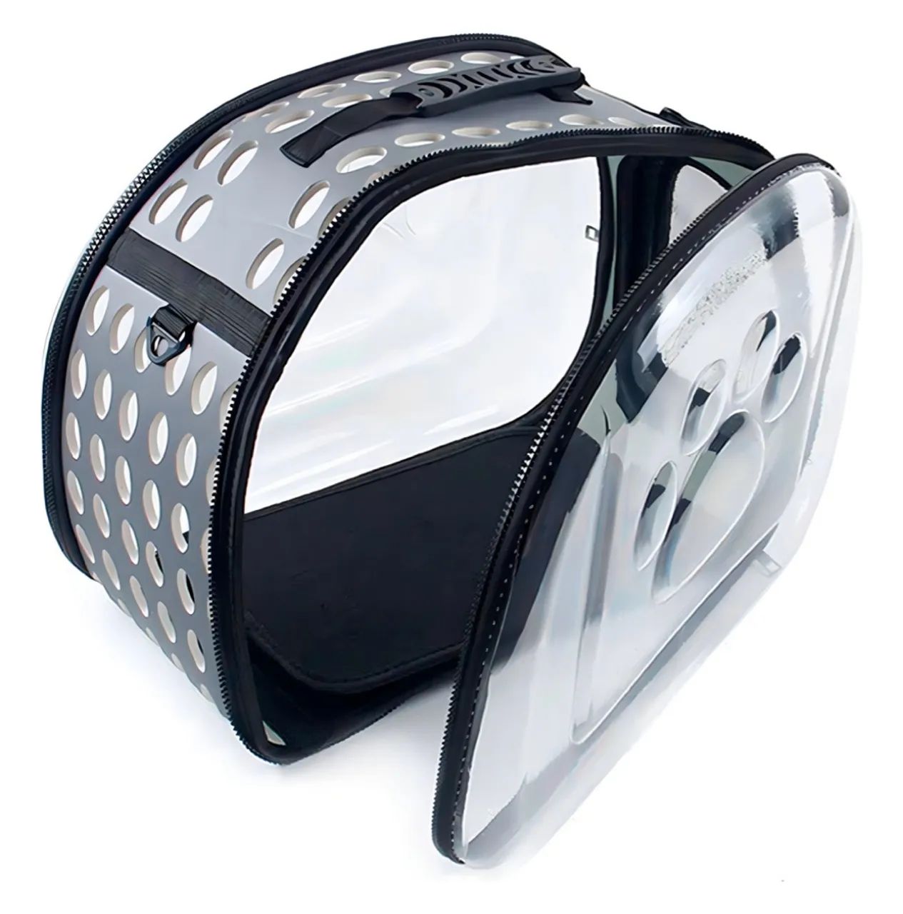 Bolsa de transporte para pet desmontável transparente grande 42cm - Foto 2