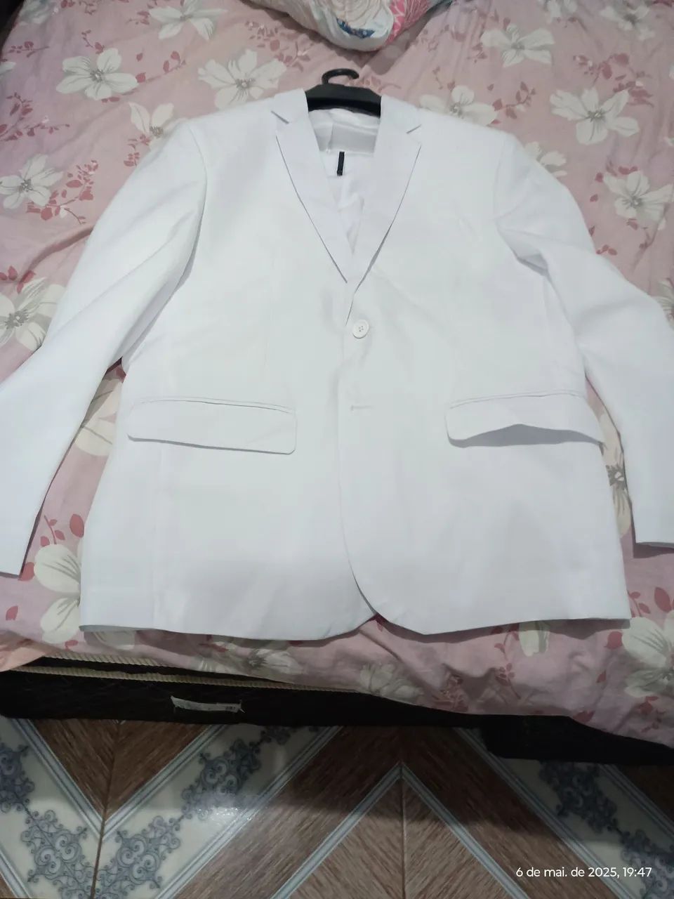 Terno Branco Masculino Novo - Tamanho M - Foto 3