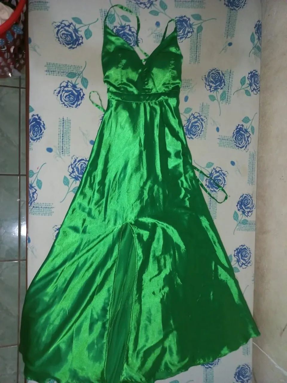 Vendo vestido verde tamanho P  - Foto 3