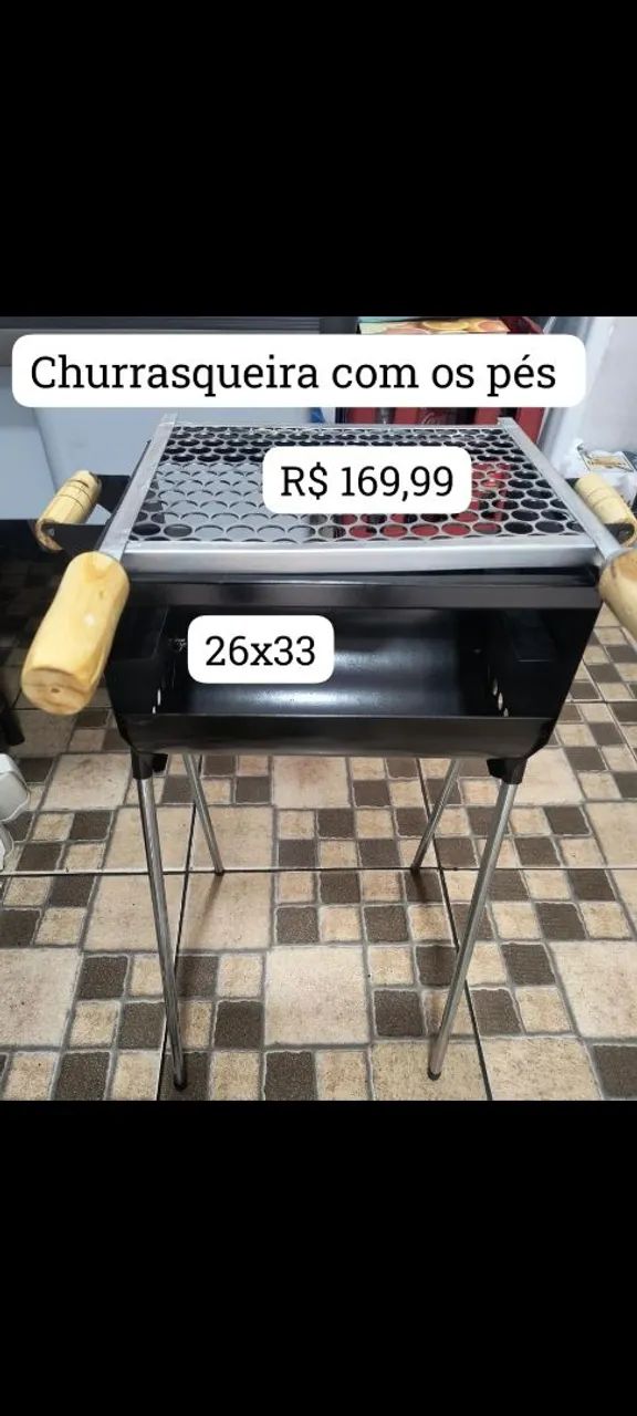 Churrasqueira com pés