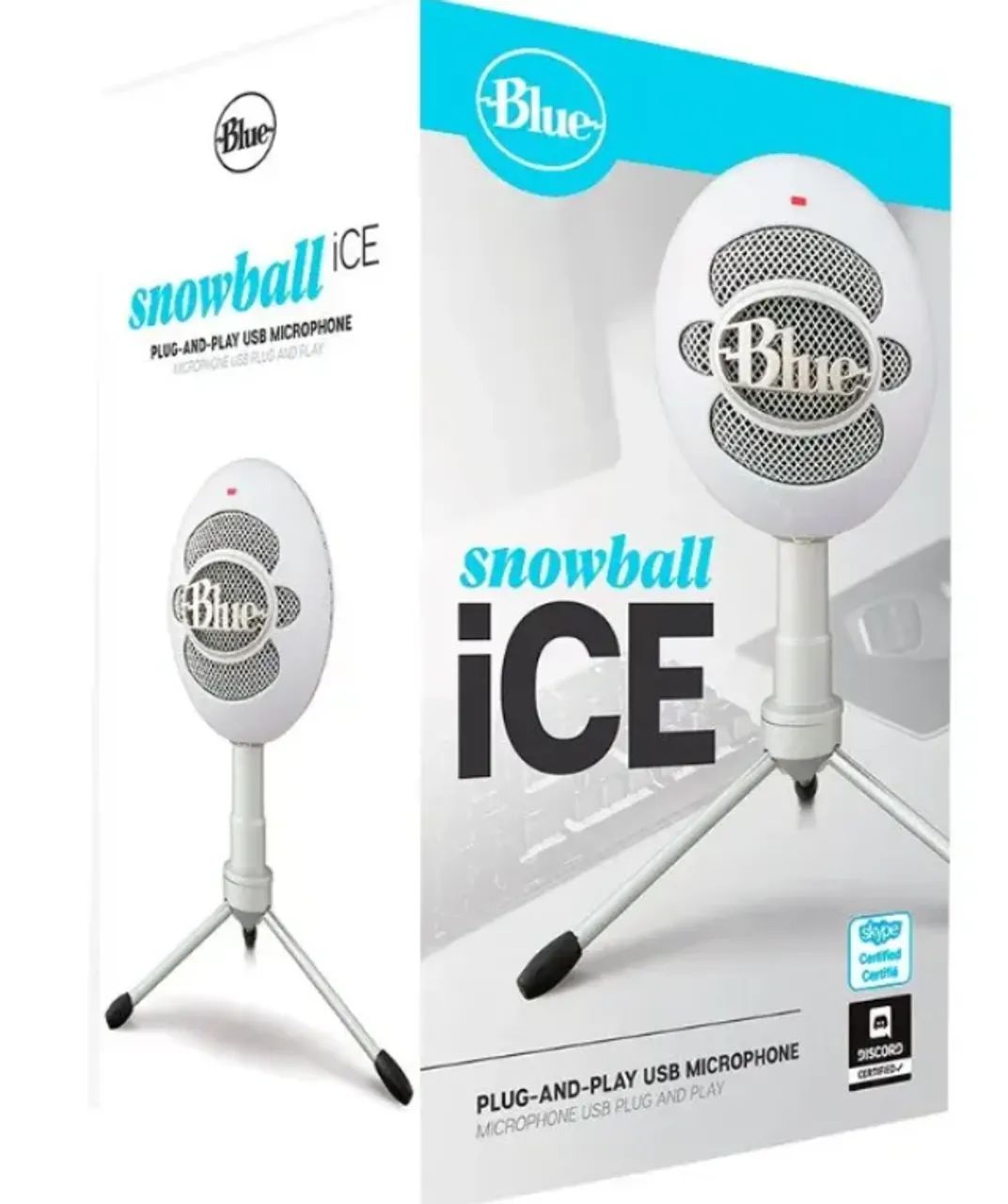 Microfone USB Condensador Snowball Logitech