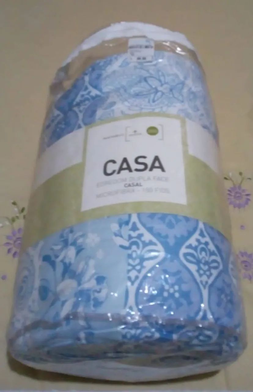 Edredom Casal Dupla Face Microfibra 150 Fios - Casa - Foto 2