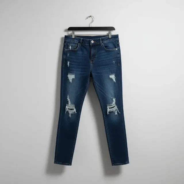 Calça Jeans Feminina destroyed Bangla Jeans - Foto 2