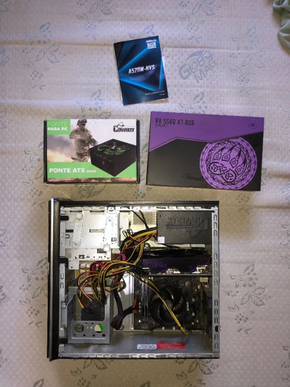 Computador Gamer / Trabalho completo - Ryzen 5 + RX 5500 XT - 24GB RAM | Pronto pra uso! - Foto 3